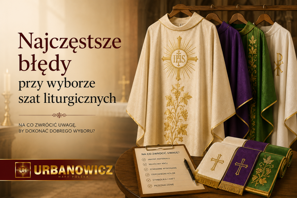 błędy przy wyborze szat liturgicznych