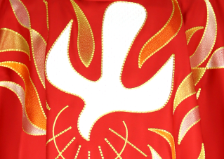 Symbolika Ducha Świętego w liturgicznej kompozycji haftu